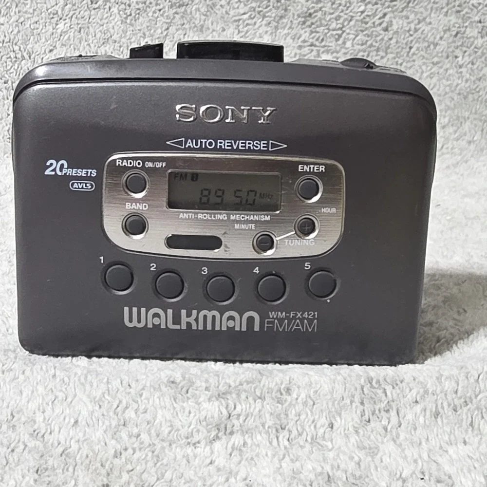 Sony Walkman WM-FX421 FM/AM Radio Cassette Player Auto Reverse TESTED WORKS